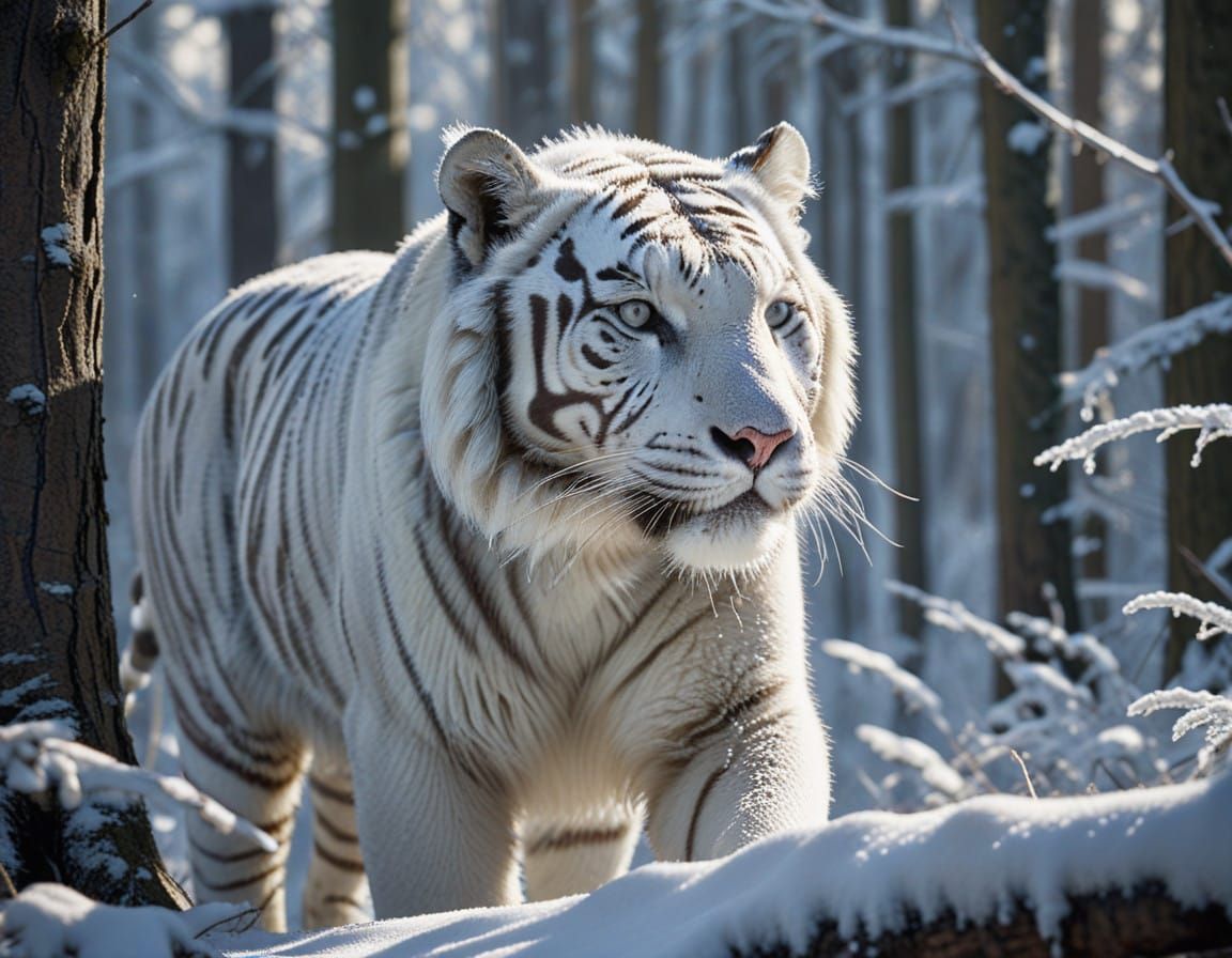 Majesty in White  by @Cheshy