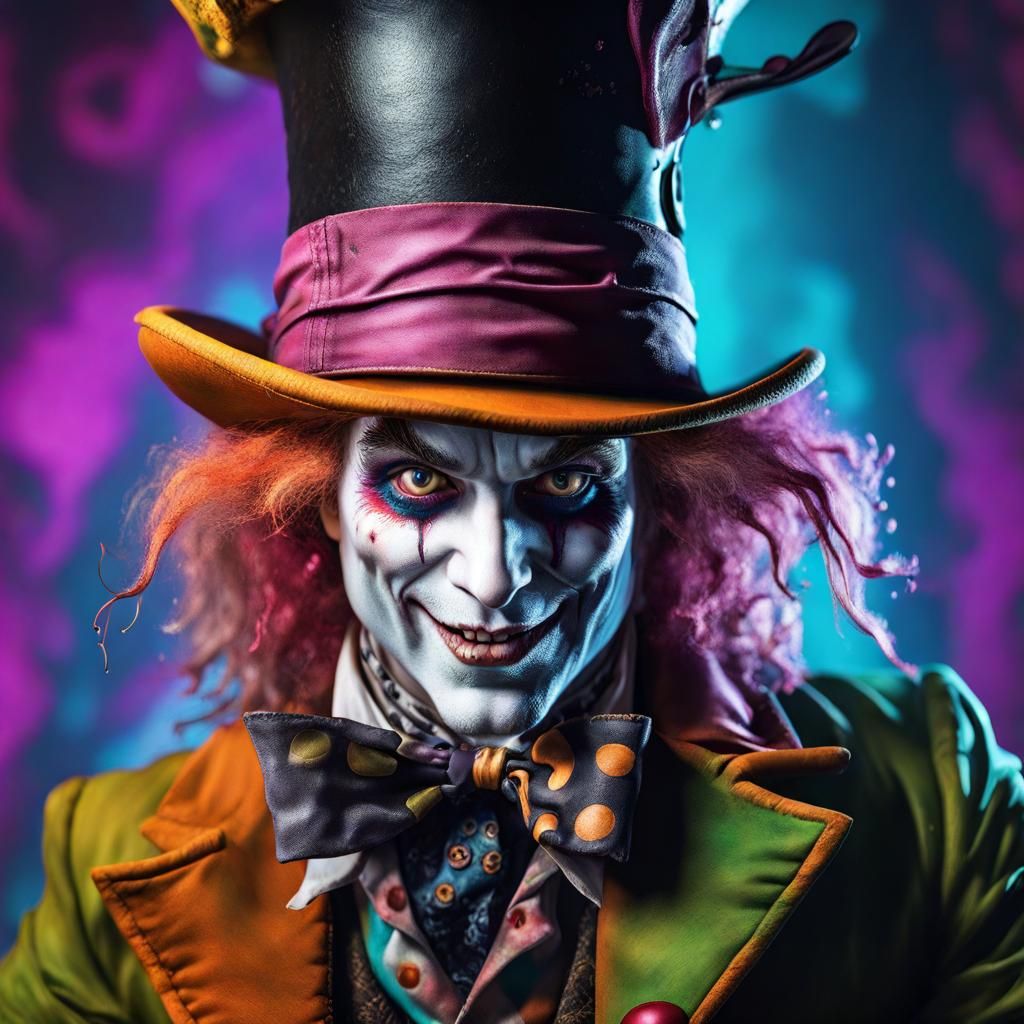 Horror Mad Hatter - AI Generated Artwork - NightCafe Creator