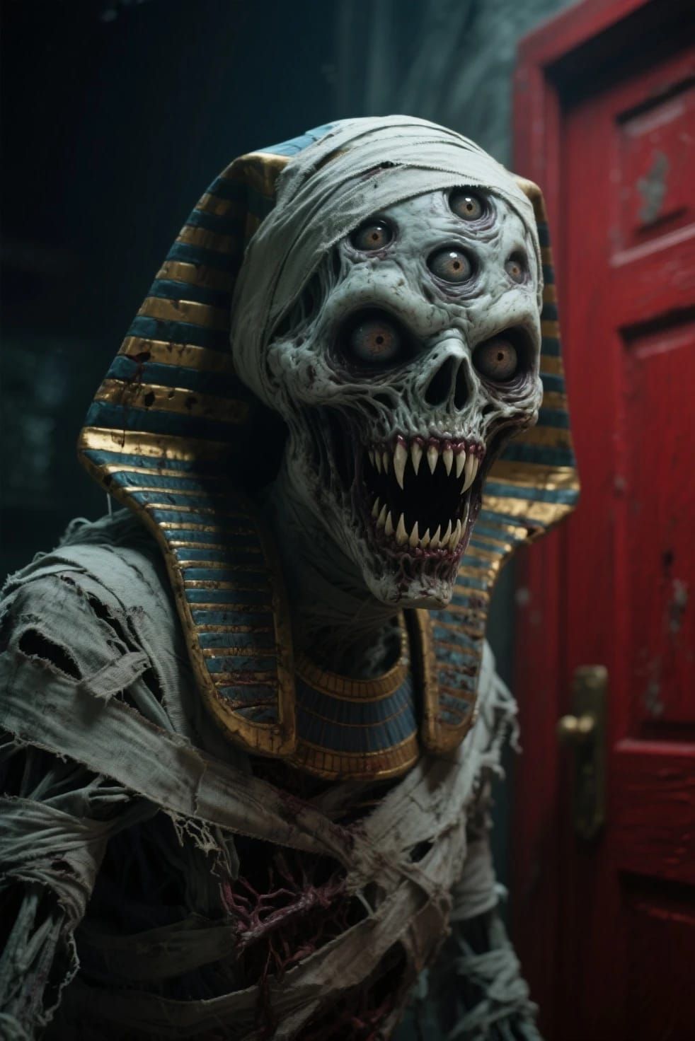 Terrifying Real life evil doer outer god Nyarlathotep the black pharaoh nephren ka himself very ominously looking right ...