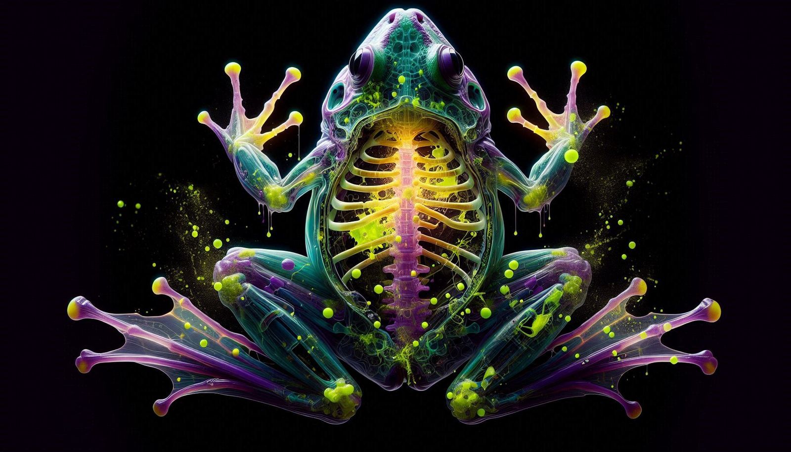 Colored X-Ray Frog