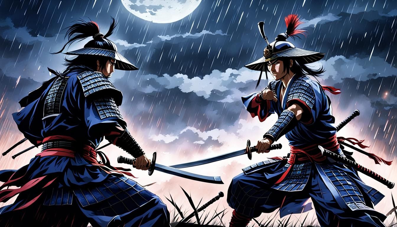 Two samurai warriors