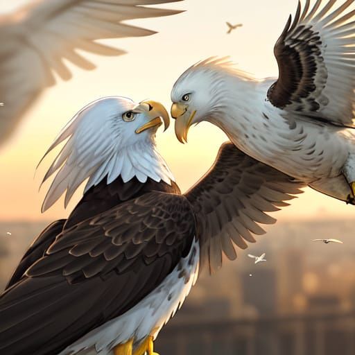 Gentle Eagle in Golden Hour