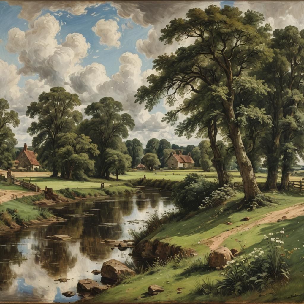 A pastoral scene by Constable   by @Barnet Boy