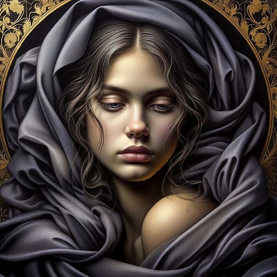 Dream in a silk scarf