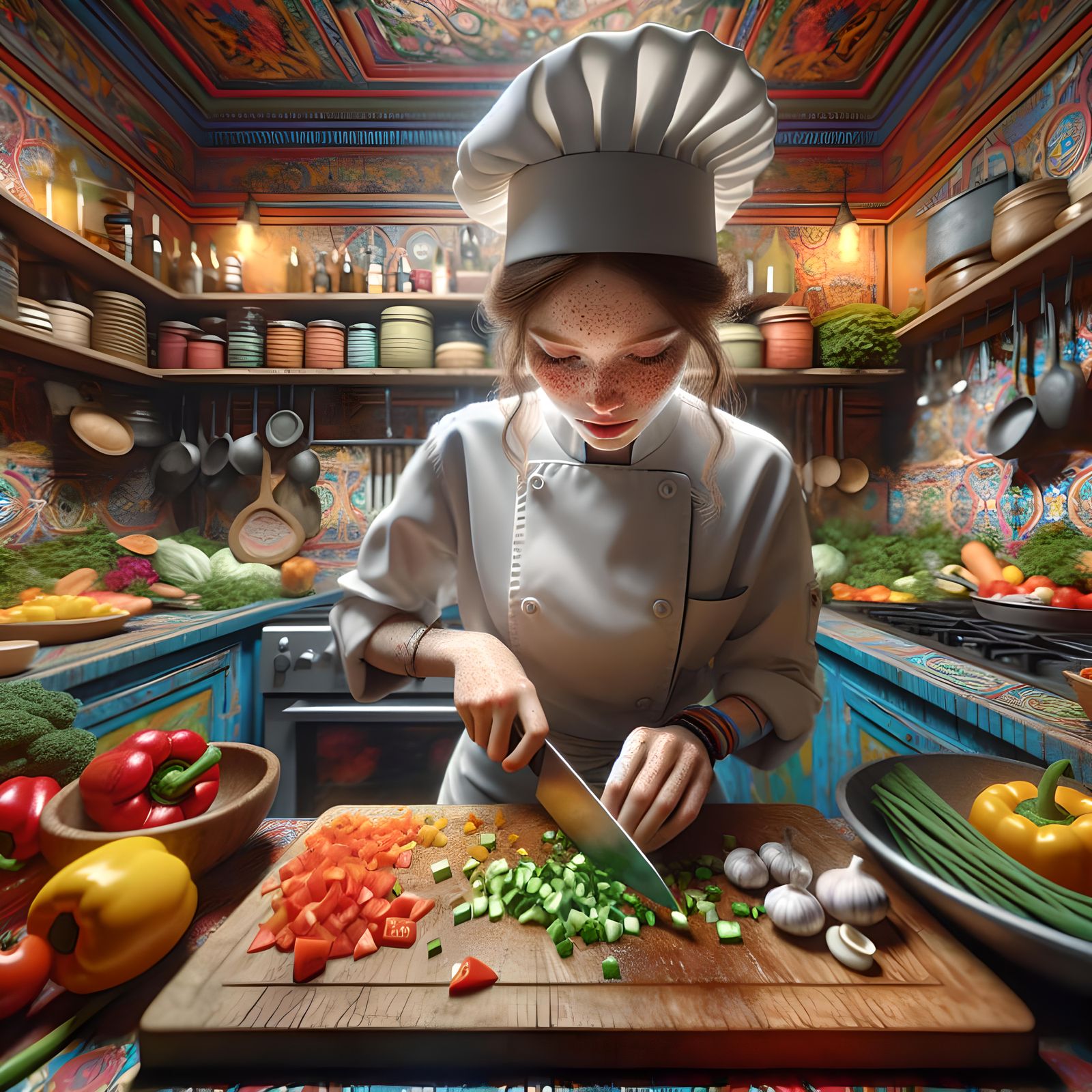 A Chef at Work  by @Rosie