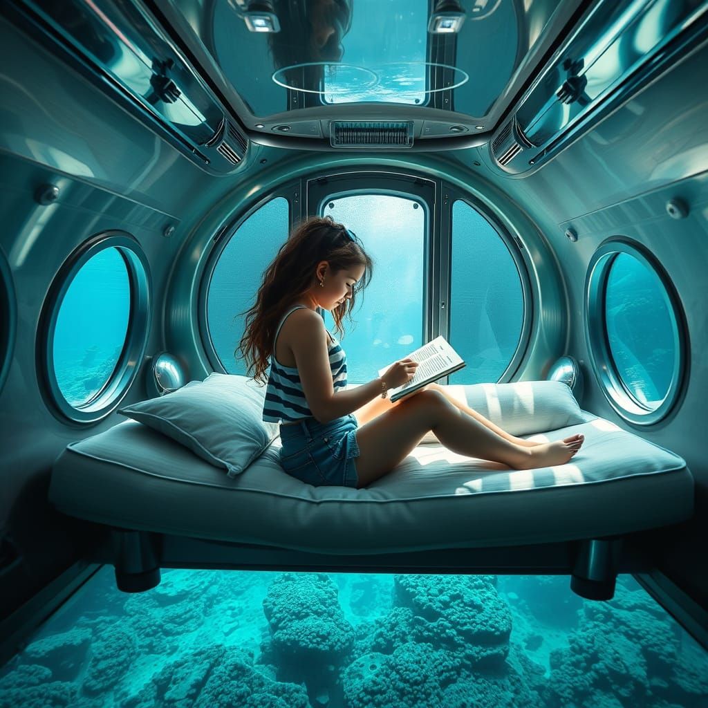 Reading and meditation pod  by @Ideal