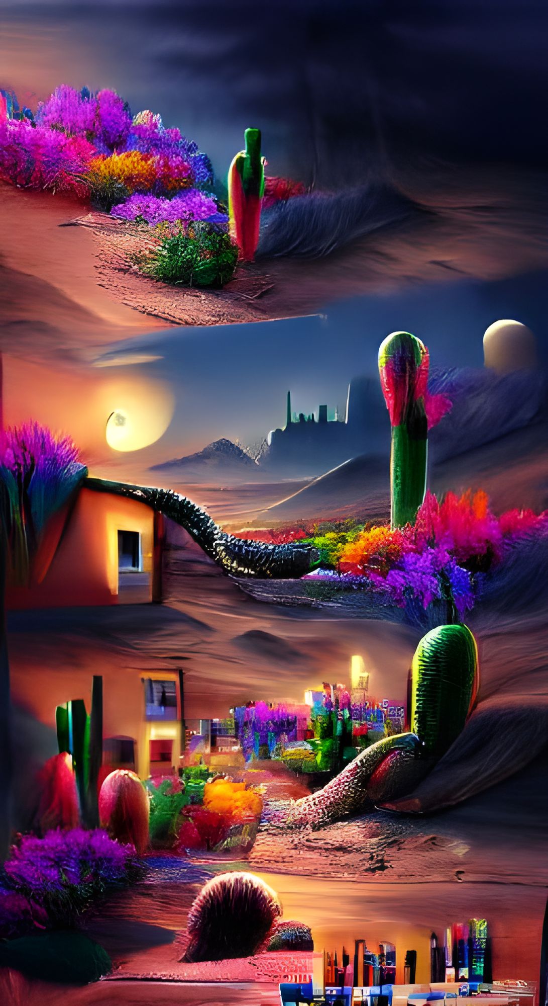 A Night In The Desert - AI Generated Artwork - NightCafe Creator