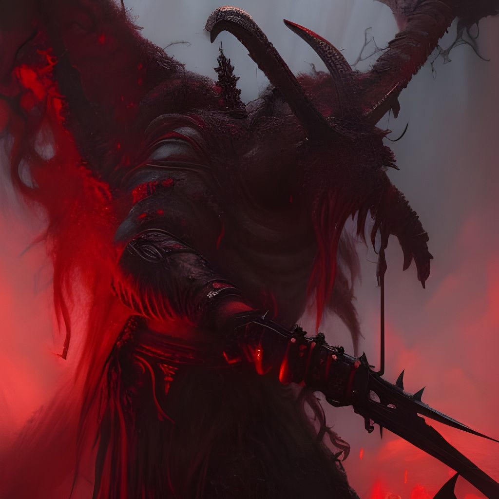 Demon viking warrior - AI Generated Artwork - NightCafe Creator