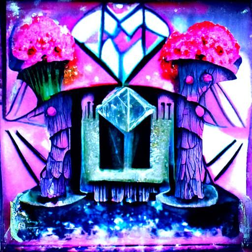 Art Deco Fairy Wonderland in Twilight Thunderstorm