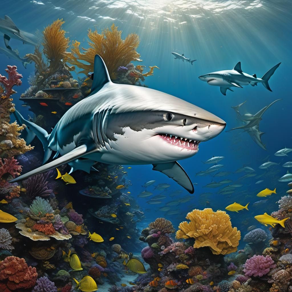 national geografic photo of an shark - AI Generated Artwork - NightCafe ...