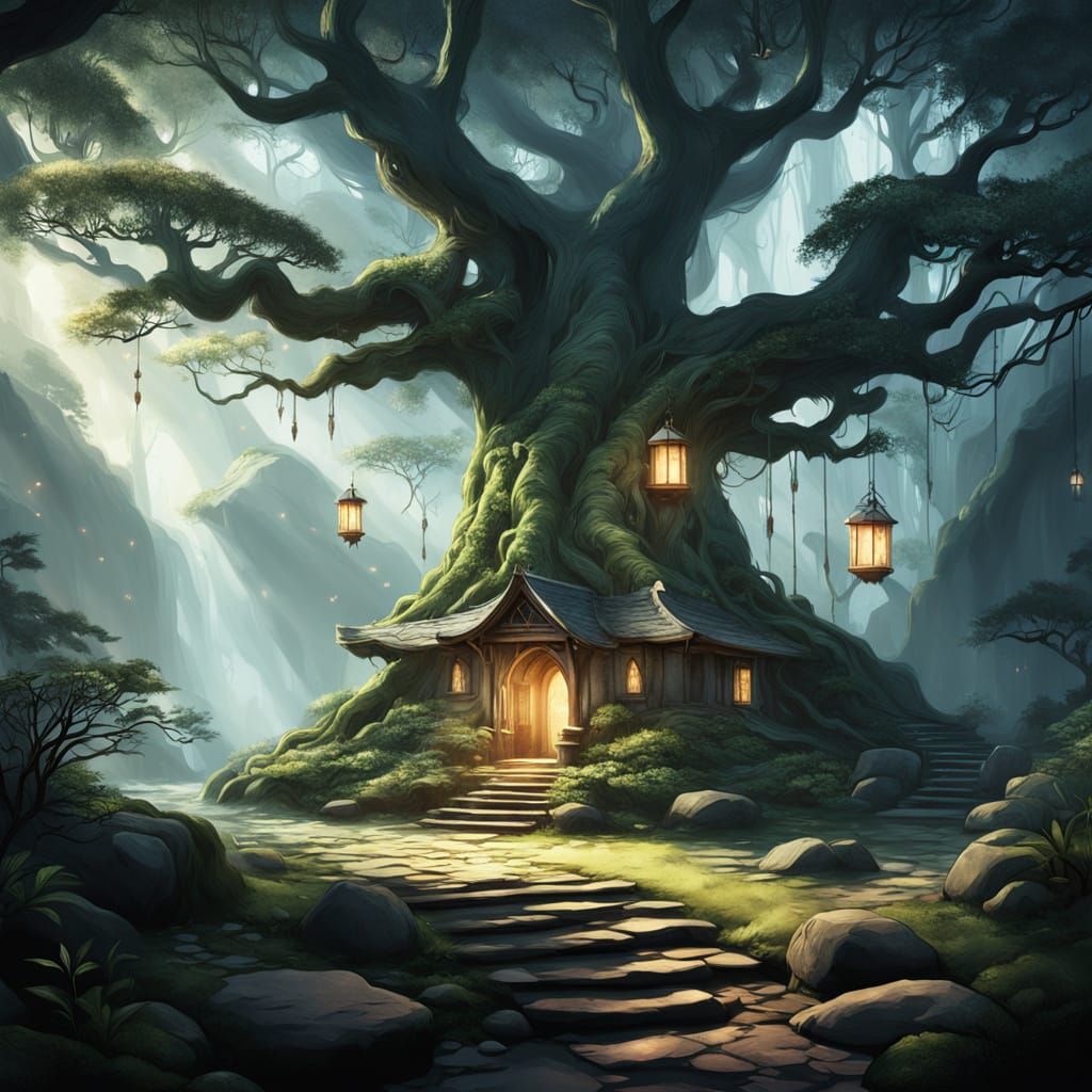 Sanctuary Tree House  by @Chickadee
