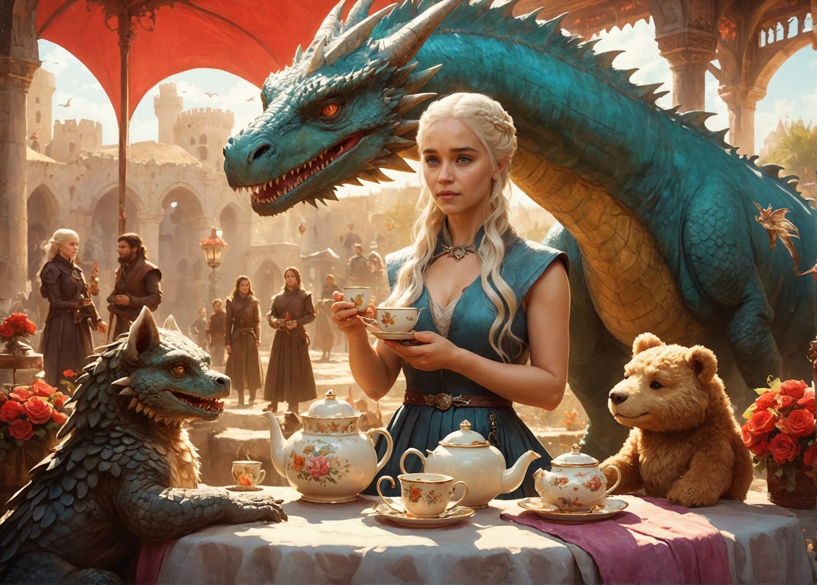 Tea Time for Daenerys, mother of dragons!