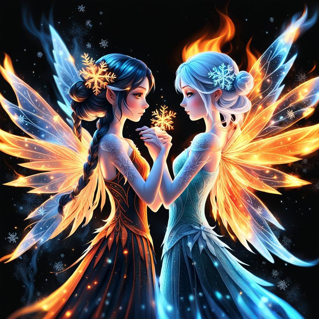 two fairy girls