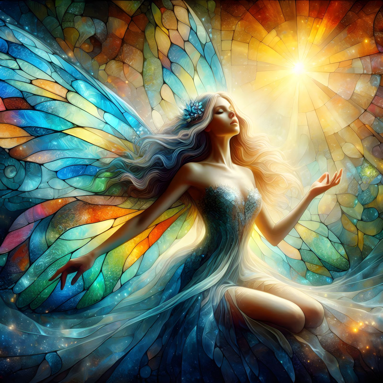 Stained Glass Fairy #4