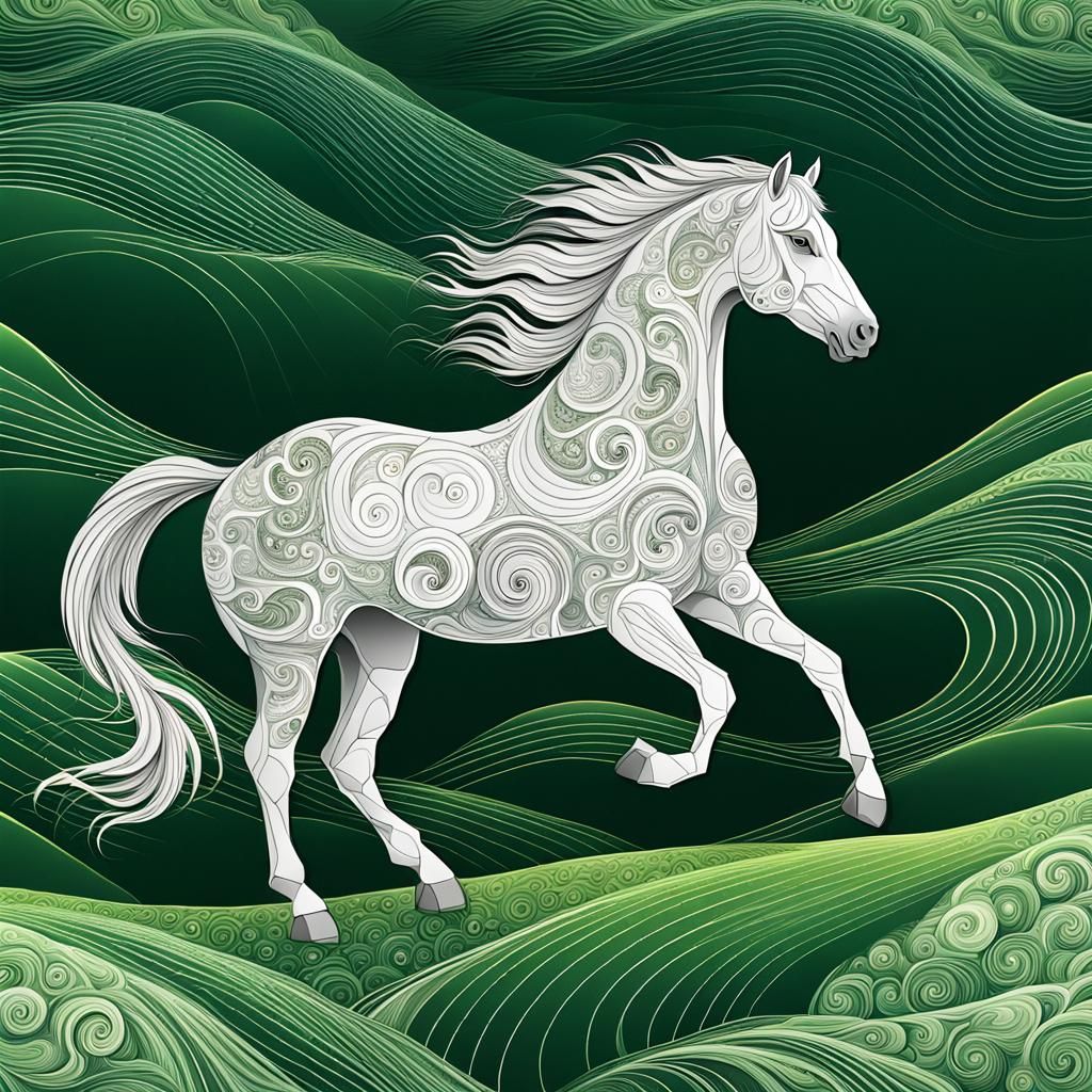 white stallion