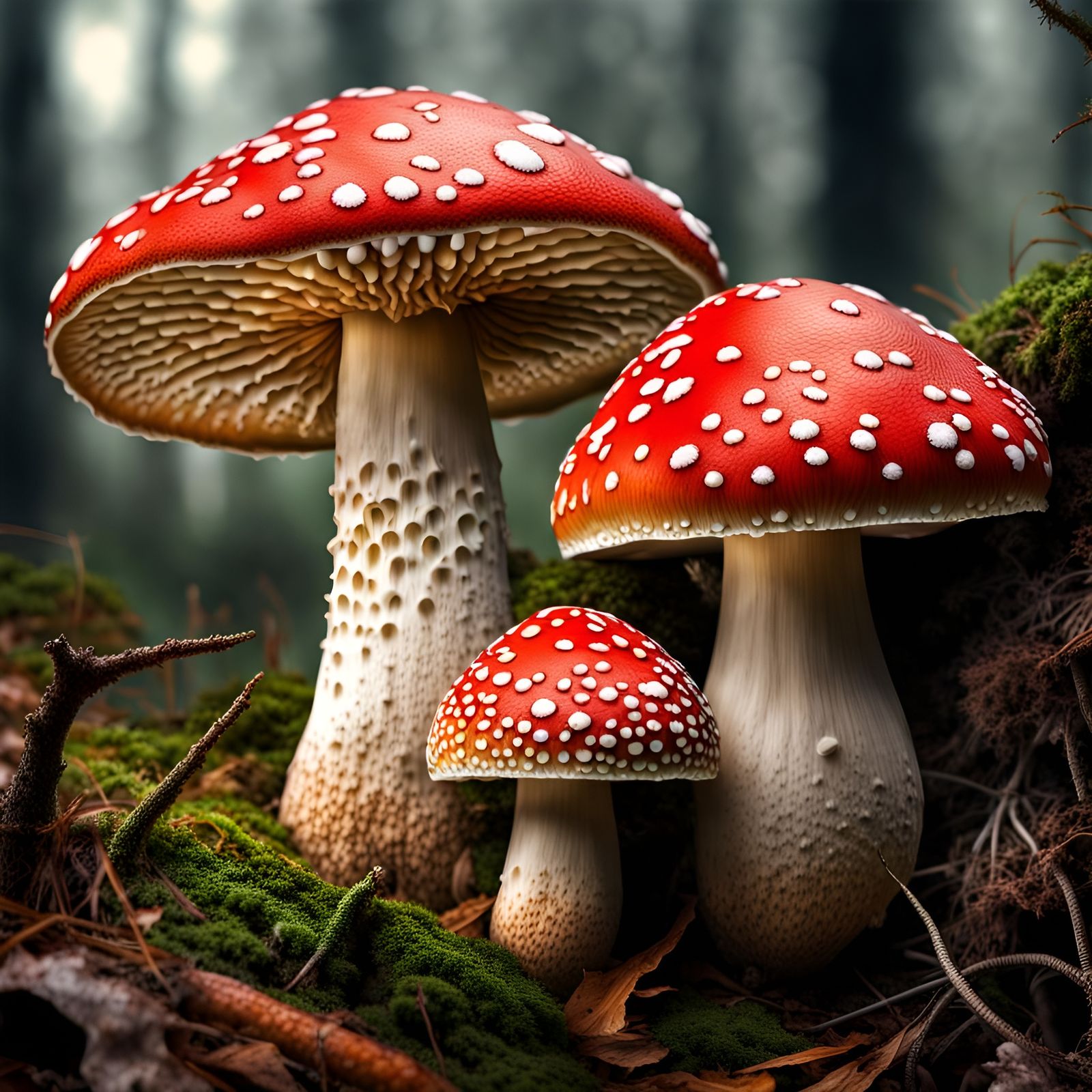 Amanita Muscaria - AI Generated Artwork - NightCafe Creator