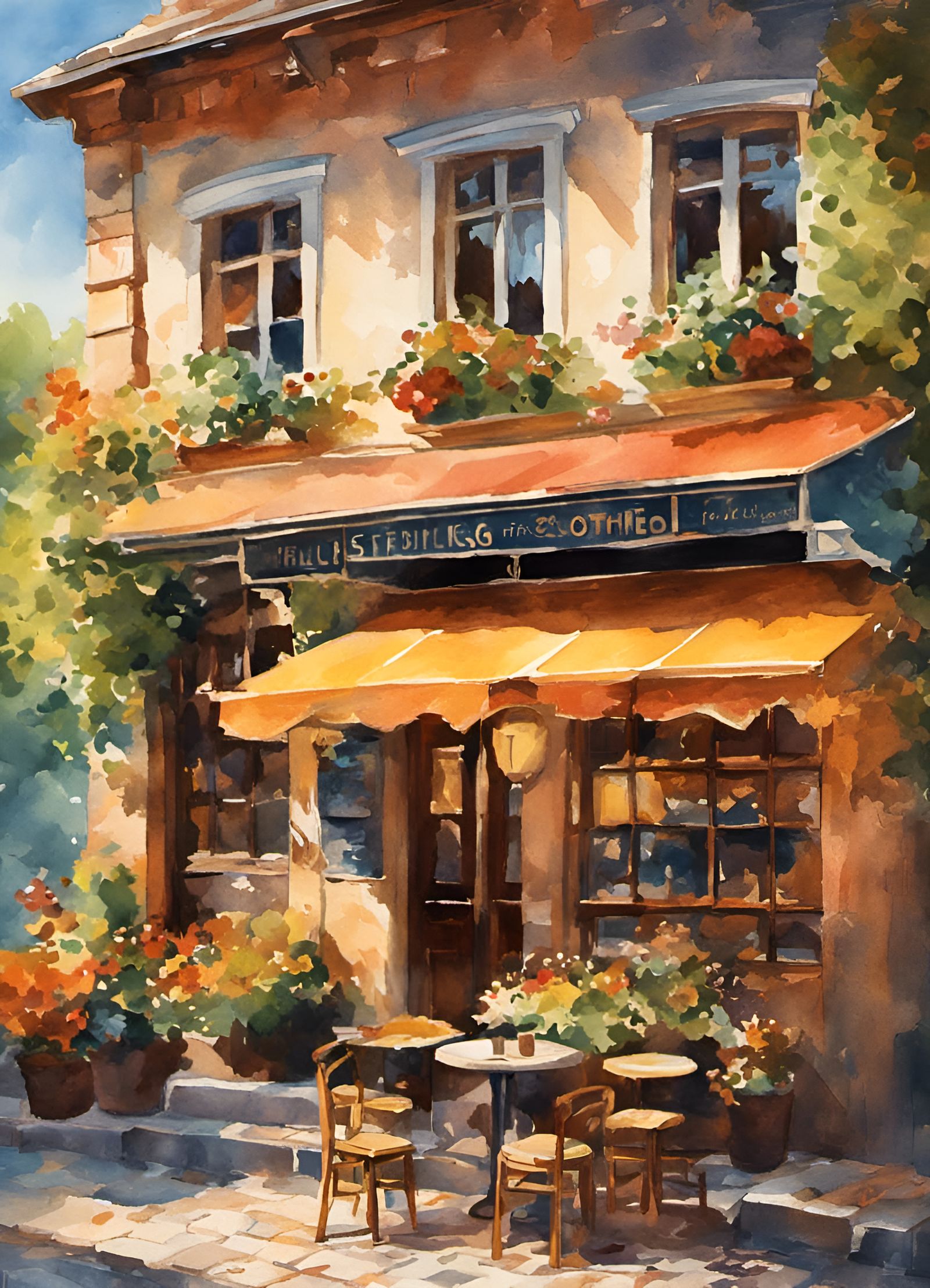 Quaint Cafe - AI Generated Artwork - NightCafe Creator