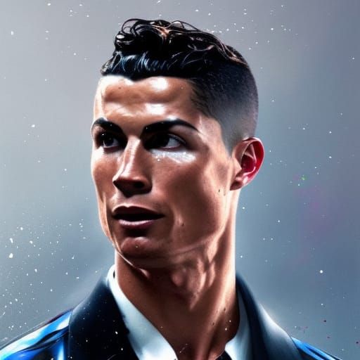 Cristiano-Ronaldo-Celebrating 8k quality sharp - AI Generated Artwork ...