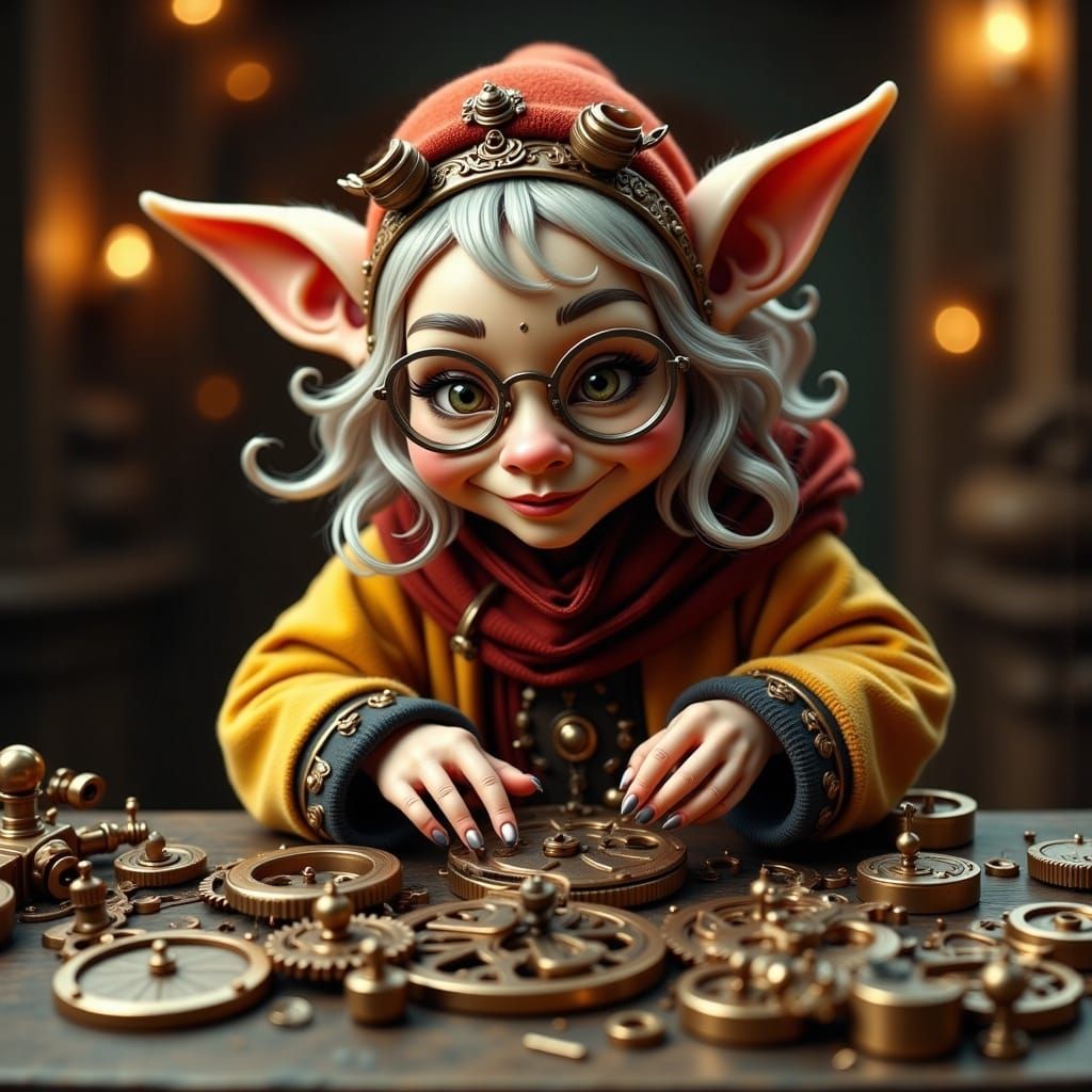 Granny Gnome  by @MadamLu