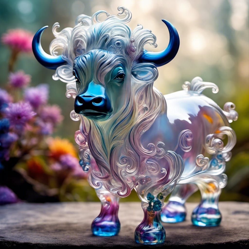 A cute baby long-haired Yak  by @Mikoshi