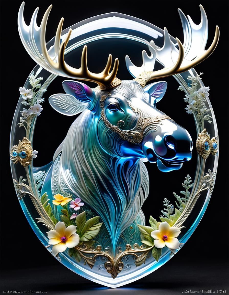 Glass moose
