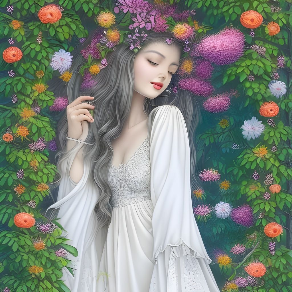 Covered in Flowers  by @blenta