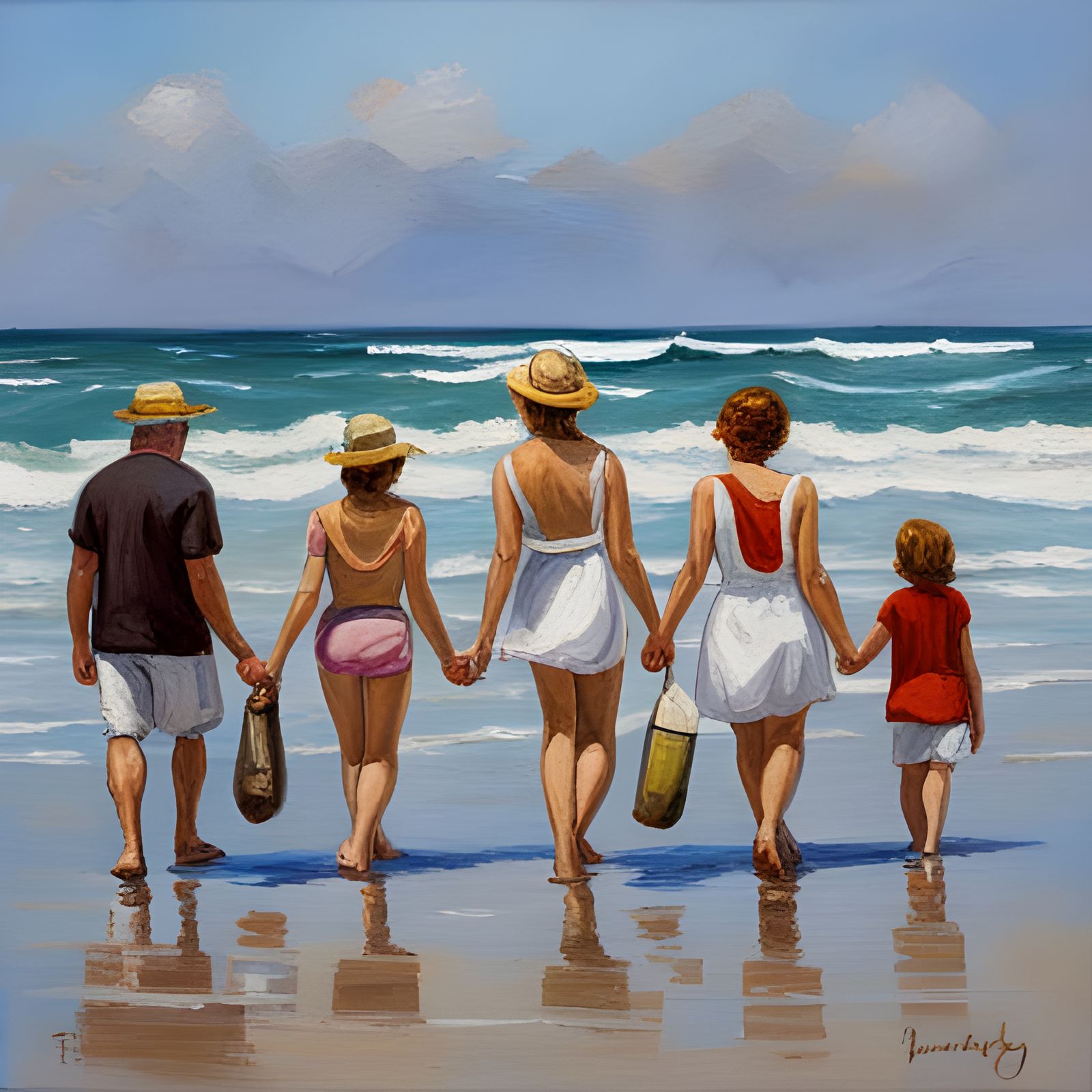 Friends at the beach  by @Steve Dufour