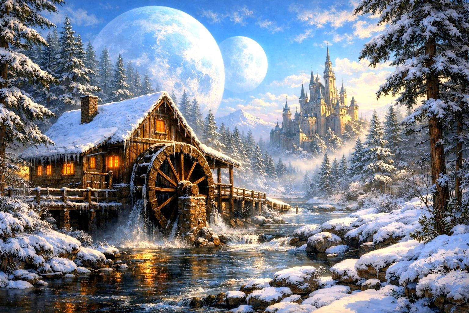 The mill next to the castle