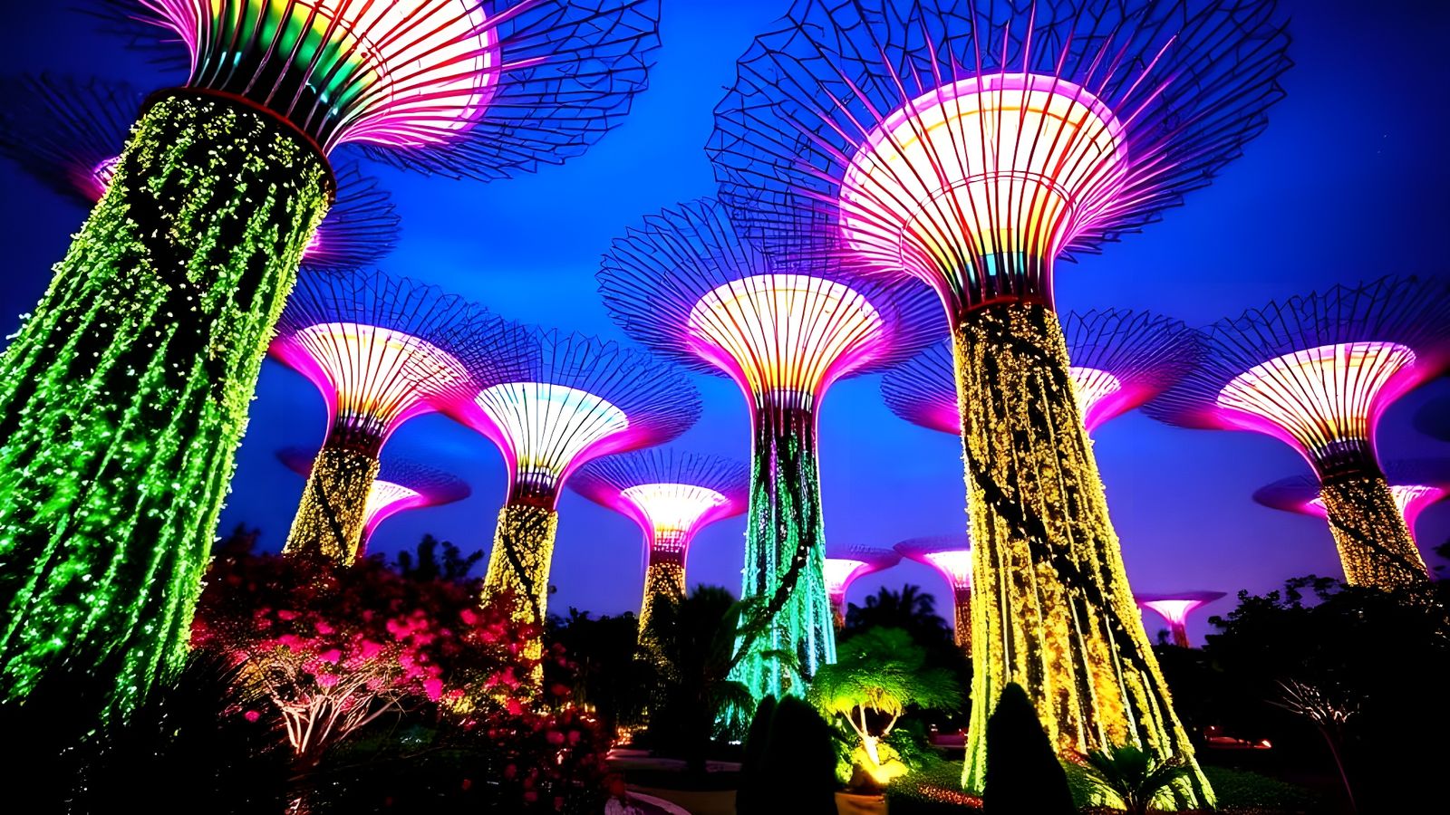 Supertree Grove in Gardens by the Bay, Singapore  by @Gary Murakami