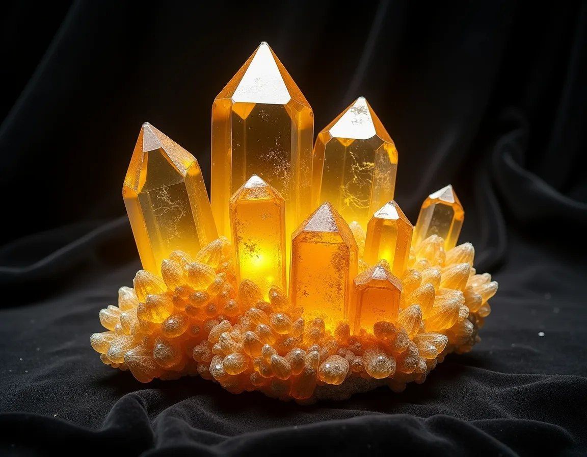 Citrine druse