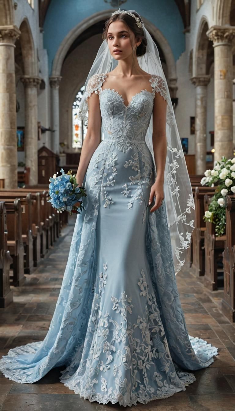 Sky Wedding Dress