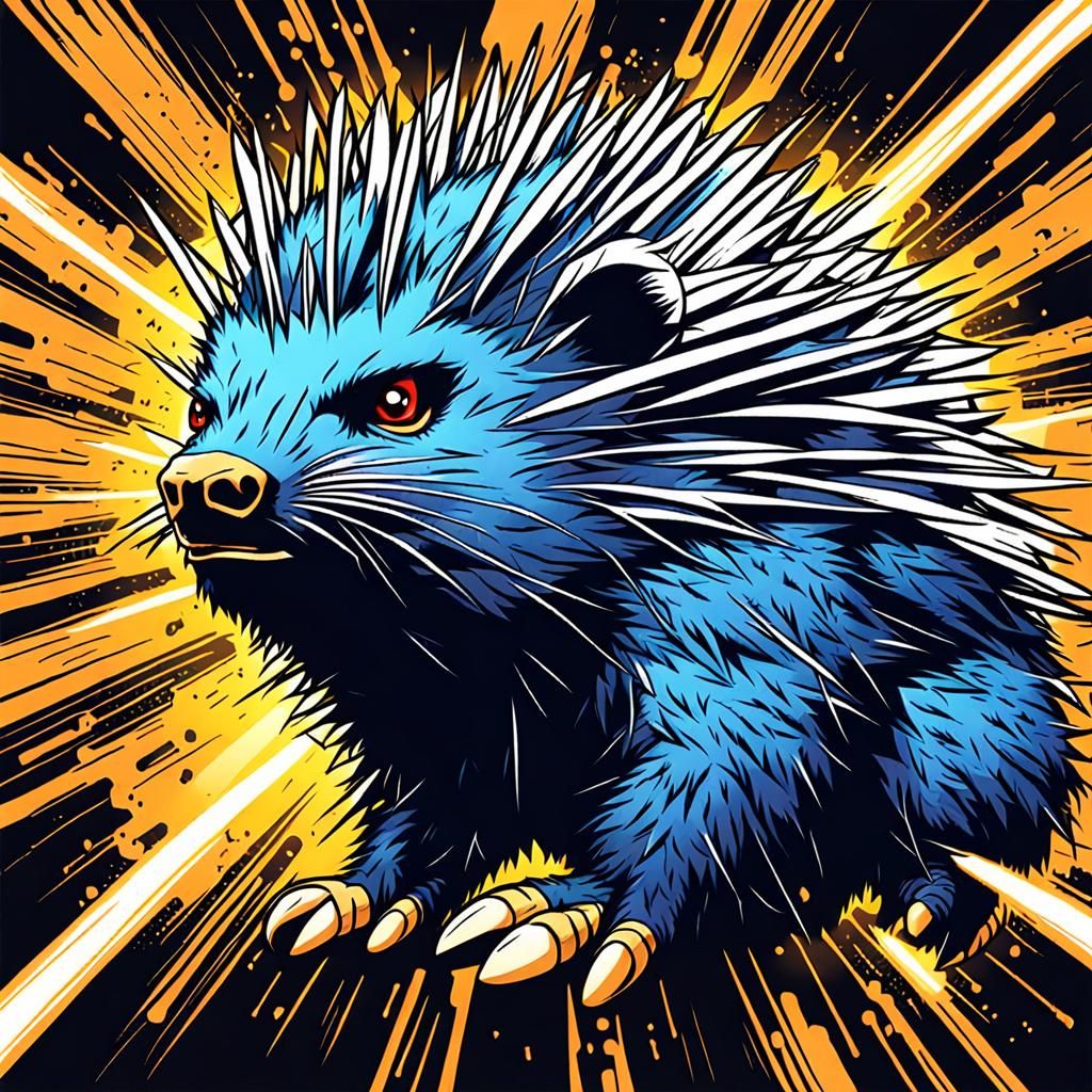 Super Electric Porcupine Marvel Comics Hero