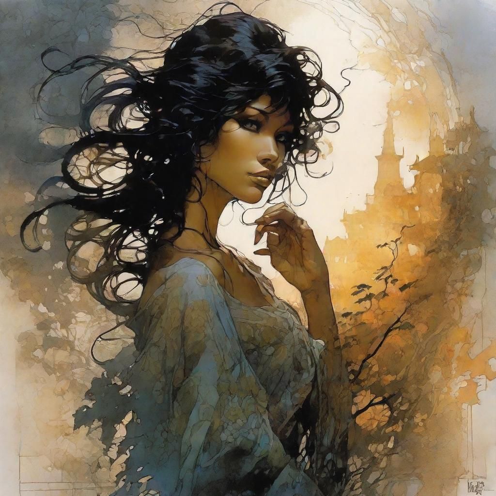  breathtaking beauty, realistic, detailed  background, Royo, Bagshaw, Chevrier, Lou Xaz, Ferri, Kaluta, Minguez