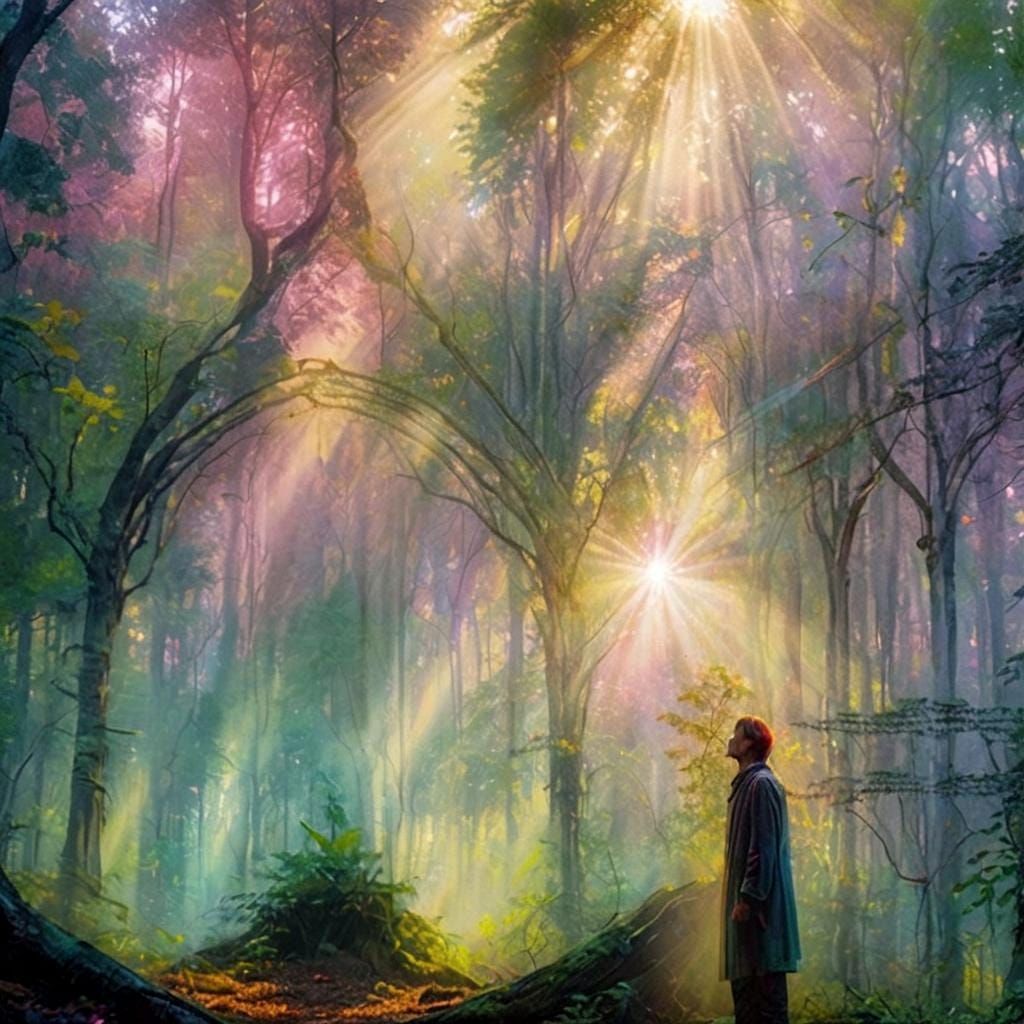 No one is more dangerous than warmongers who believe they can win an unwinnable war. Panoramic shot. Dreamy, ethereal art style with bold br...