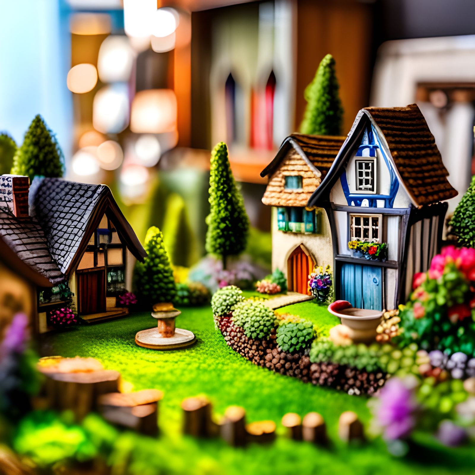 Miniature medieval village  by @emmecola