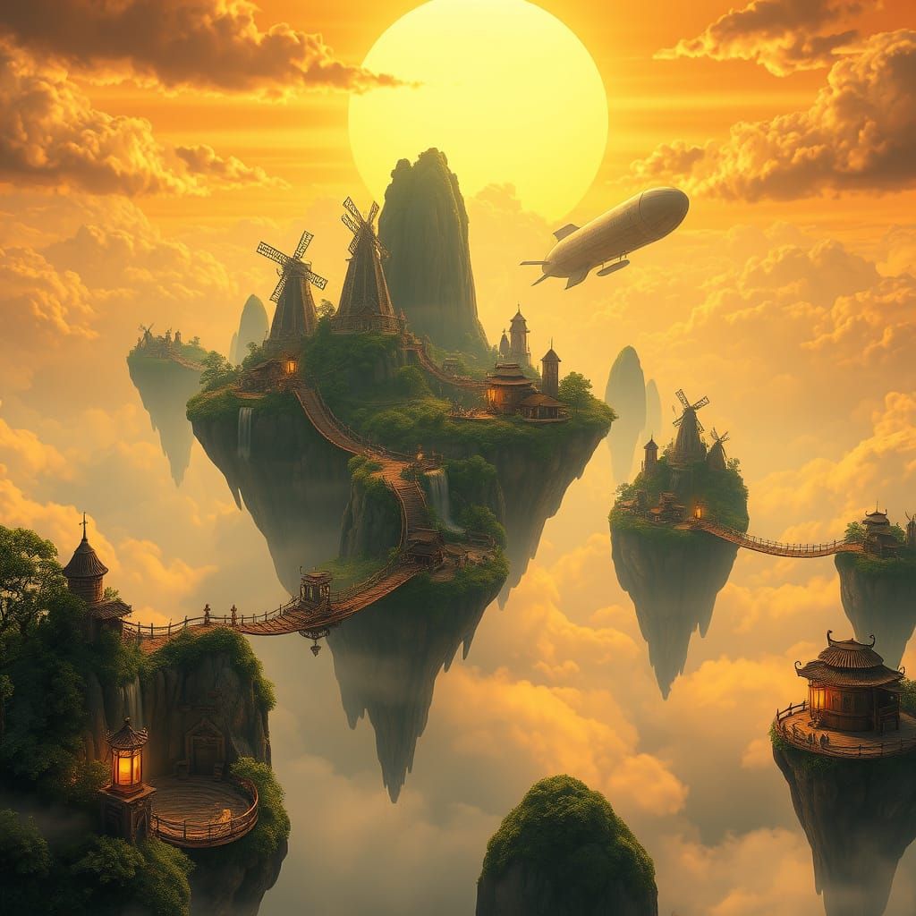 The Skyborne Archipelago  by @subscorpion