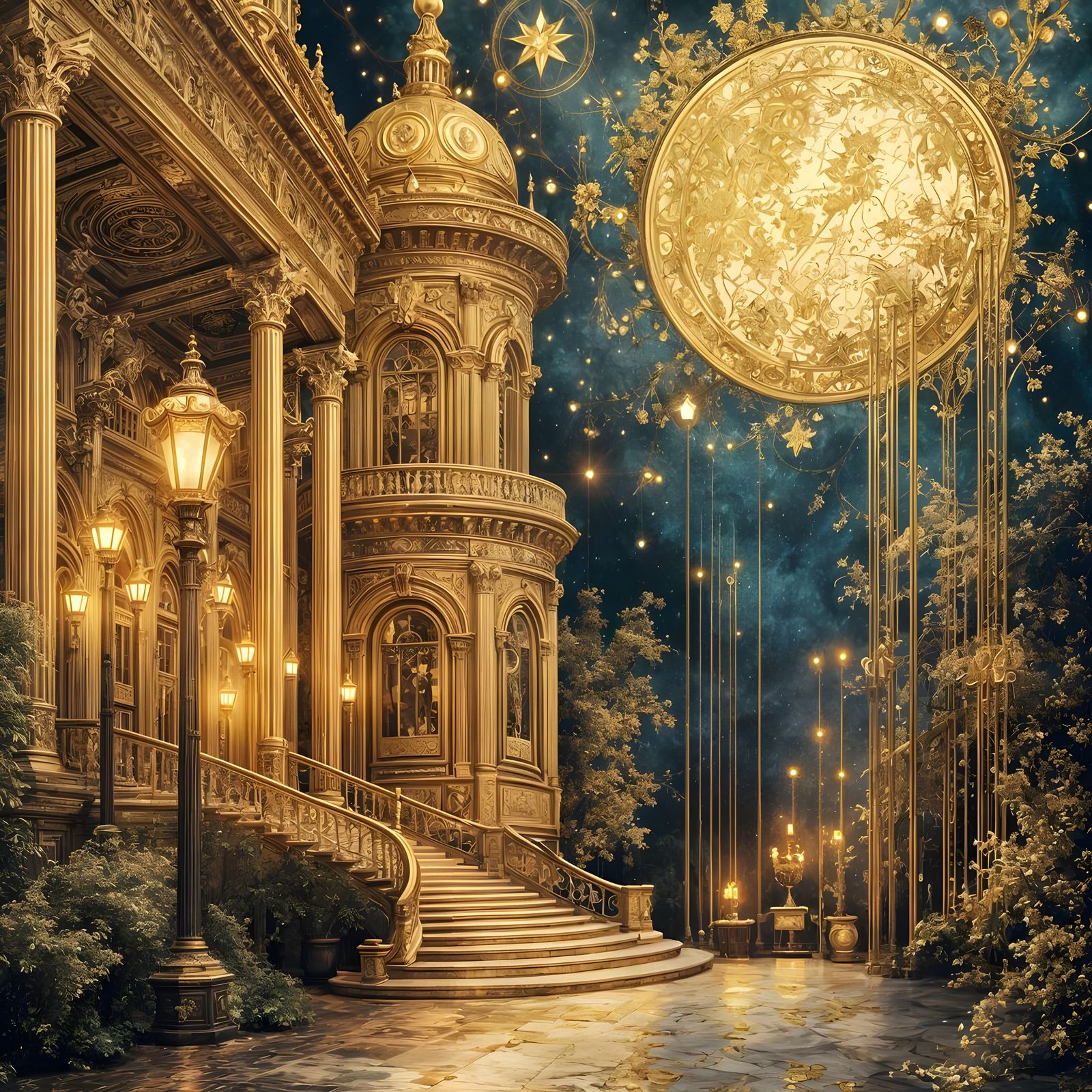 The golden spell of midnight