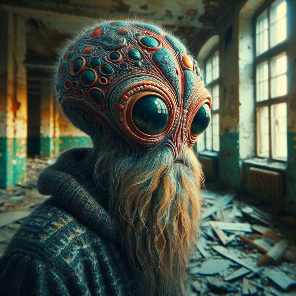 Classified alien portraits. Barbichette