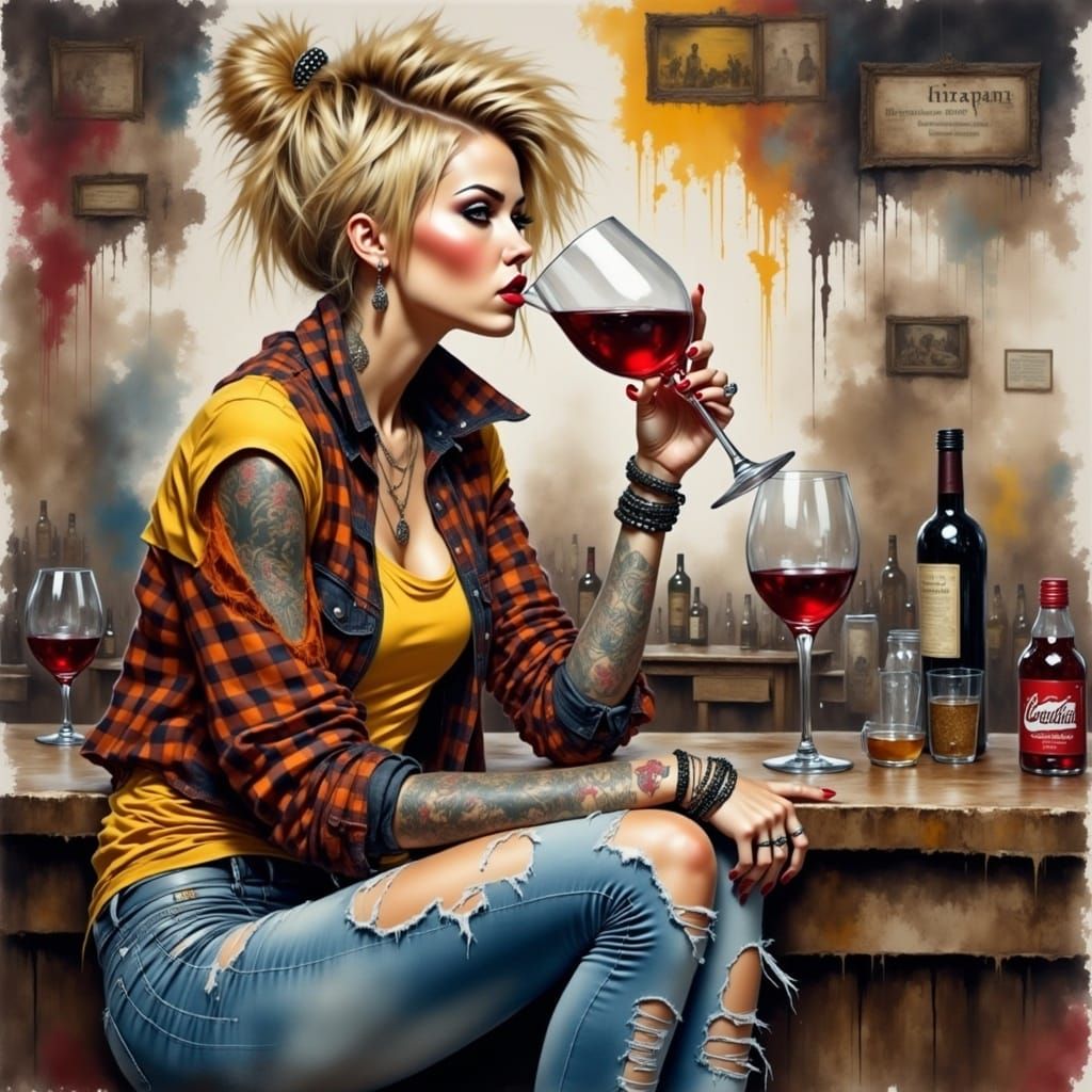 <lora:GrungepunkFlux:1.0> 