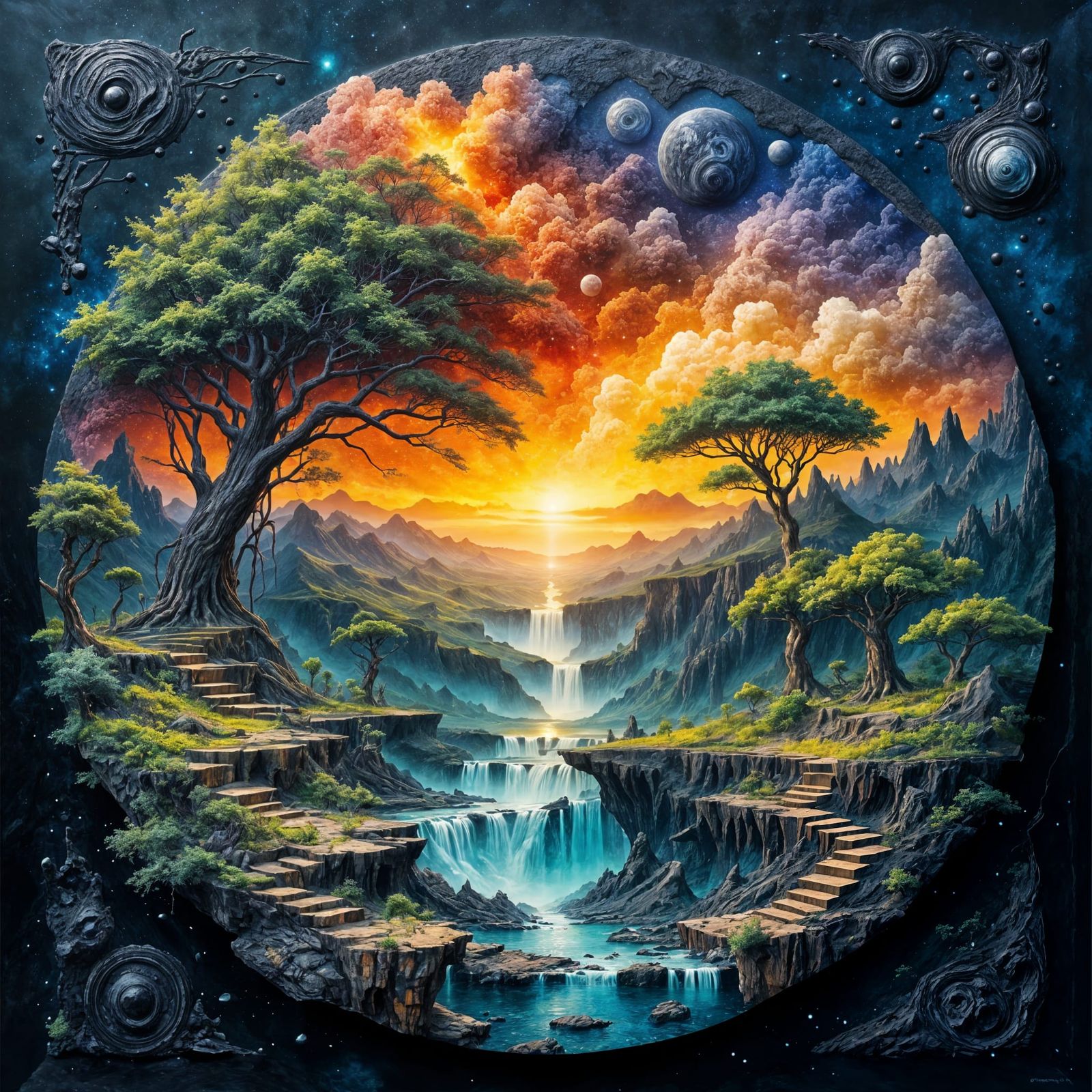 Repeated Falls  by @George Stanley