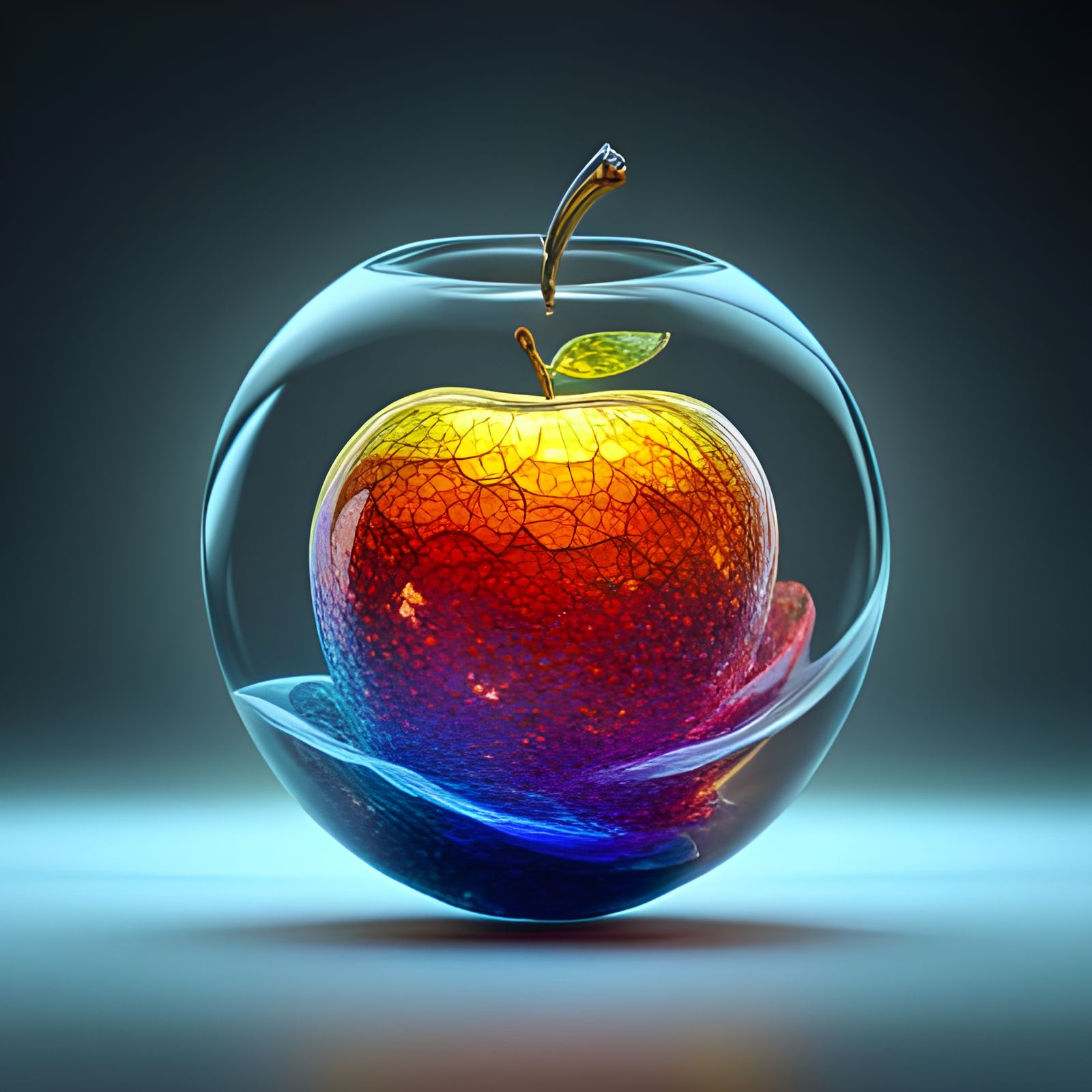 Glass Apples - AI Generated Artwork - NightCafe Creator