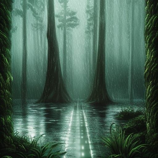 🌲🌧️💧