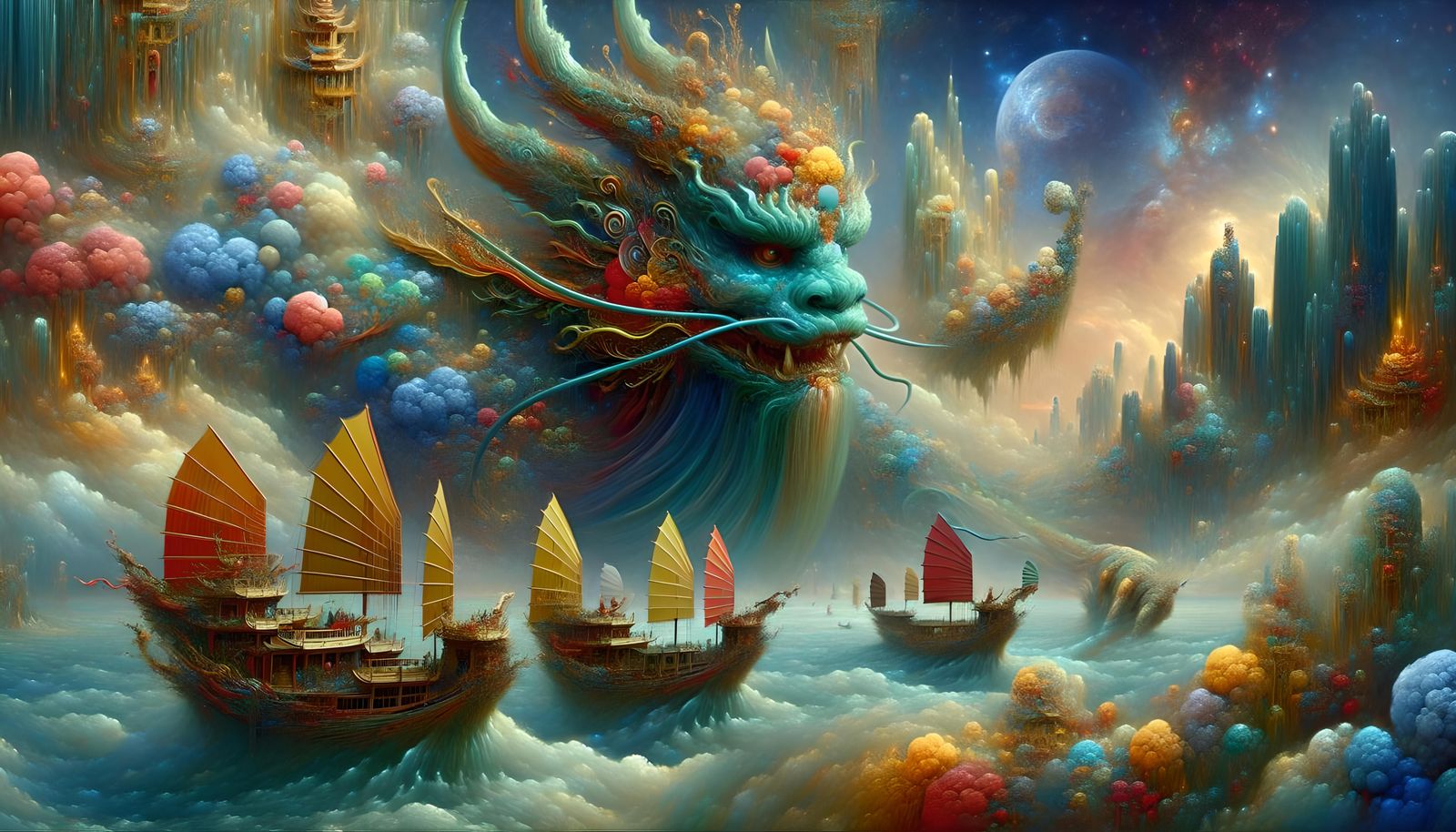 Sea Beast and Junks