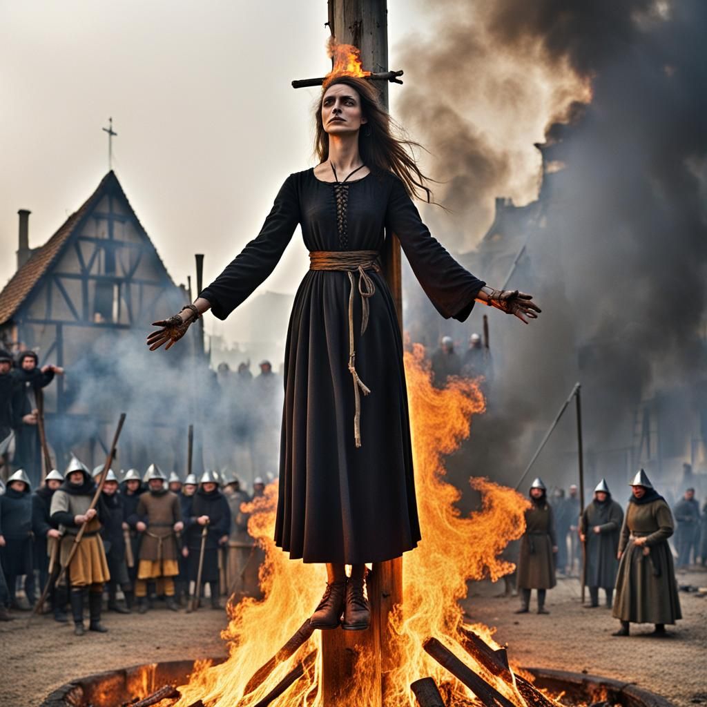 Burn the witch - AI Generated Artwork - NightCafe Creator