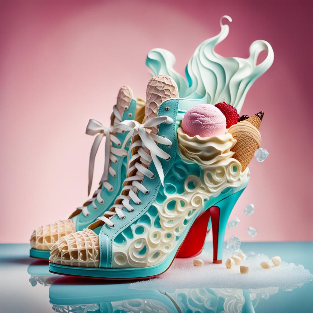 Ice Cream Shoes AI Generated Artwork NightCafe Creator