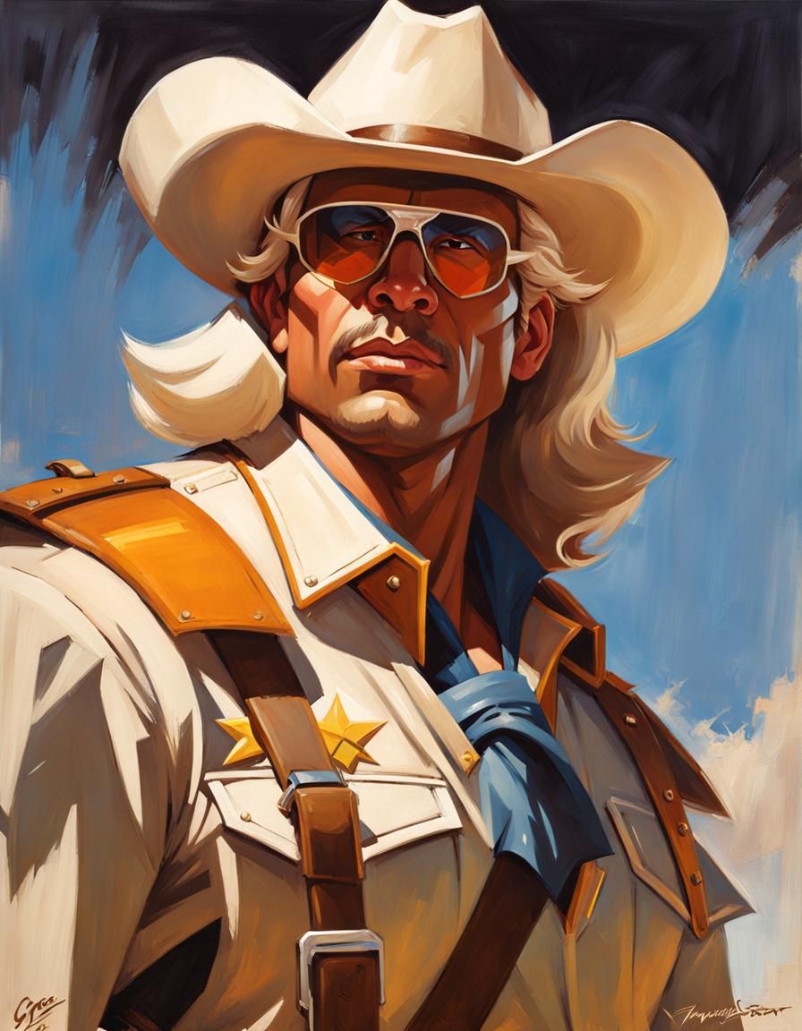Marshal BraveStarr from BraveStarr as an overwatch character! - AI