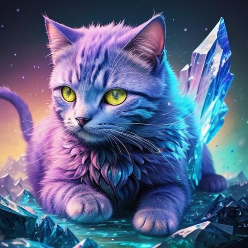 A  crystal cat