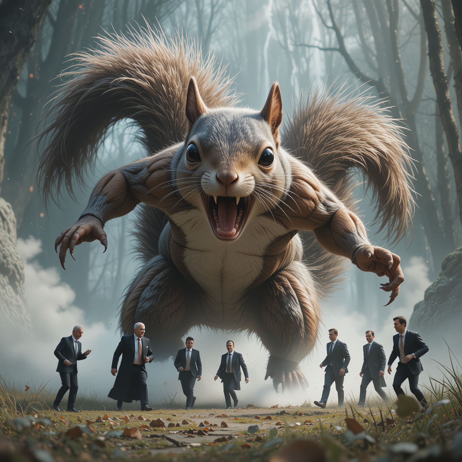 Let’s not go nuts, boys. Flank it!