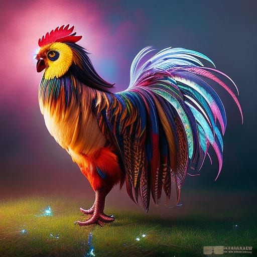 Rooster - AI Generated Artwork - NightCafe Creator