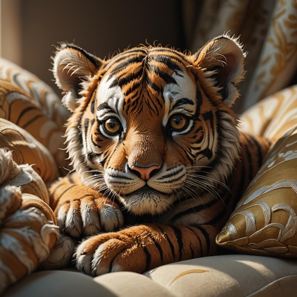 Cuddly Tiger  by @BoreaS